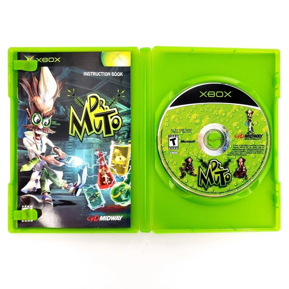 Dr. Muto (Microsoft Xbox, 2002) Complete w/ Reg Card Tested & Works